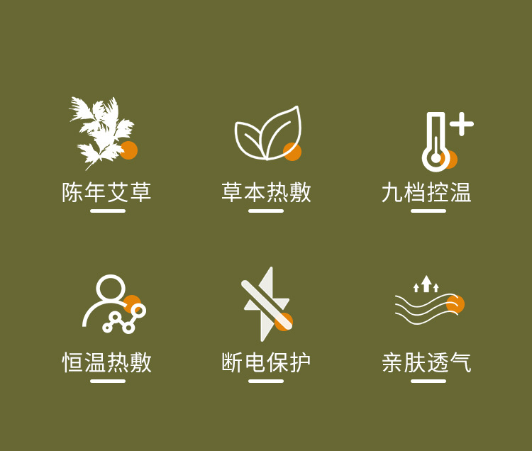 Smokeless Electric Heating Moxa Shoulder Neck Wrap Ai Cao Herbal Warm Compress Vest for Home Back and Shoulder Care overview