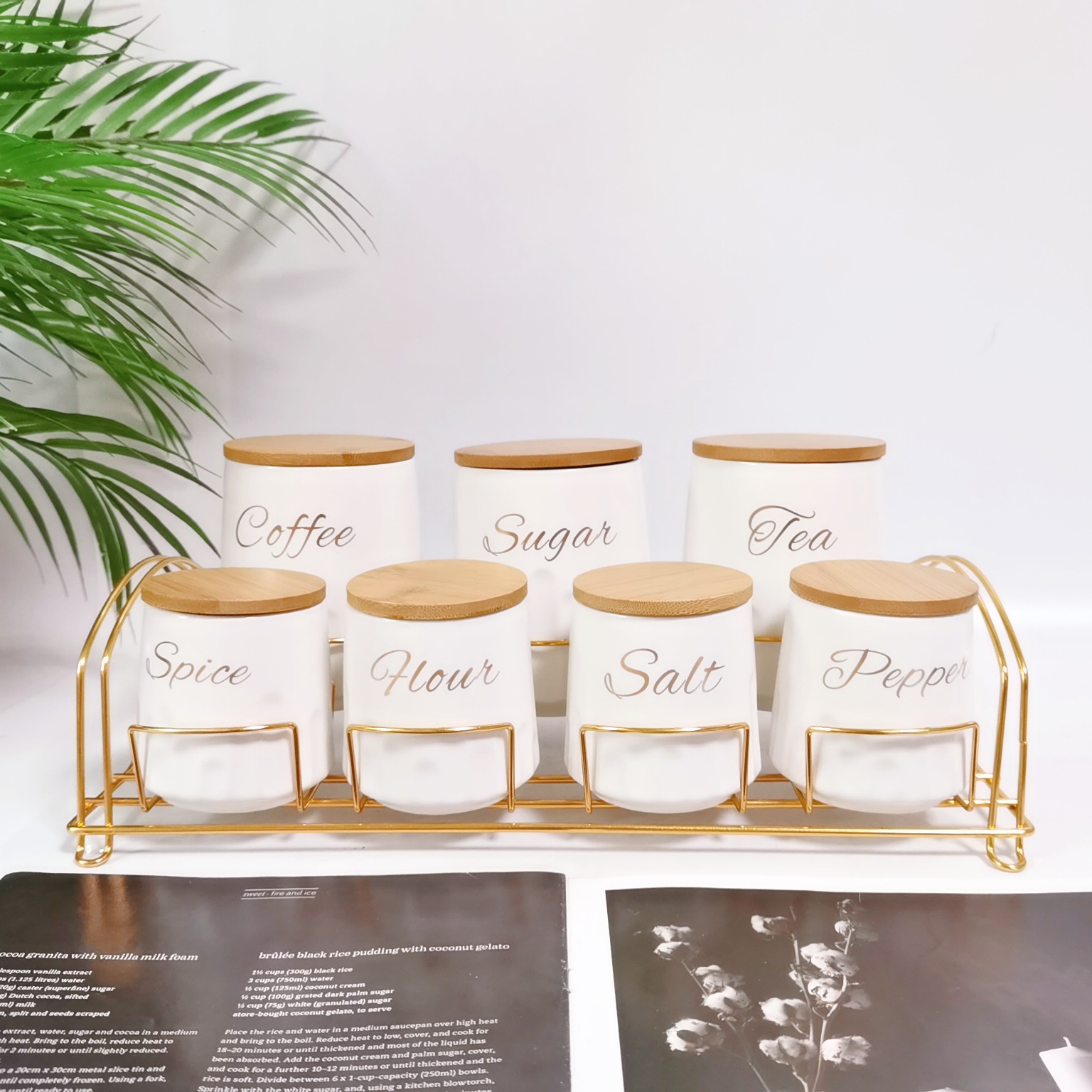 Comercio exterior Exportación cerámica sellado Jar traje cocina almacenamiento Jar condimento Jar café transfronterizo té Jar