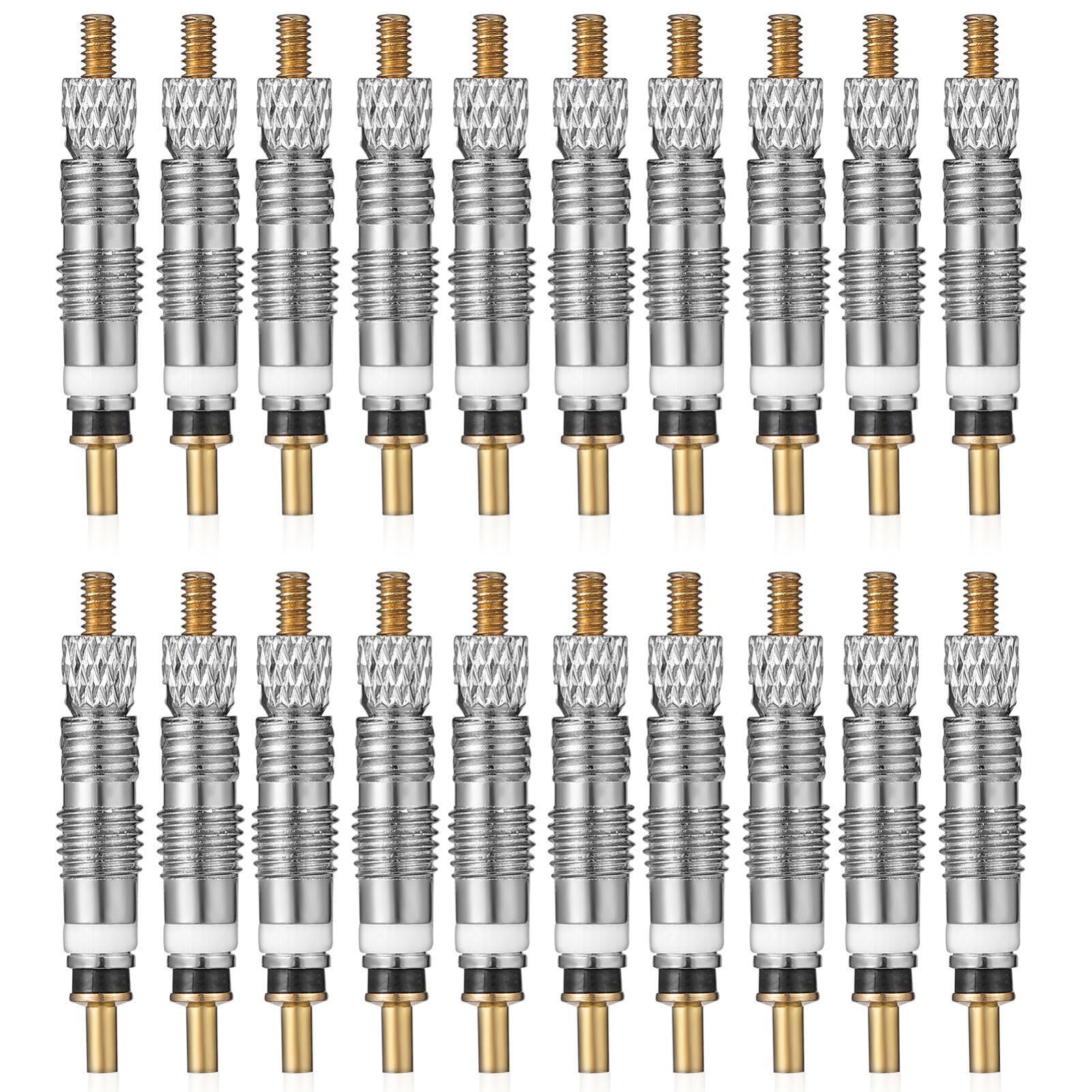 山地自行车铜材质可拆卸法式气门芯VT-002公路车锌合金银色