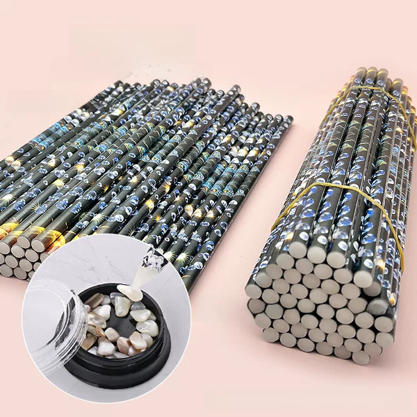 Nail Art Crayon Dot Drill Pen Sticky Drill Pen Comes with Sticky Suction Drill Pen Handmade DIY Dot Drill Manicure Supplies