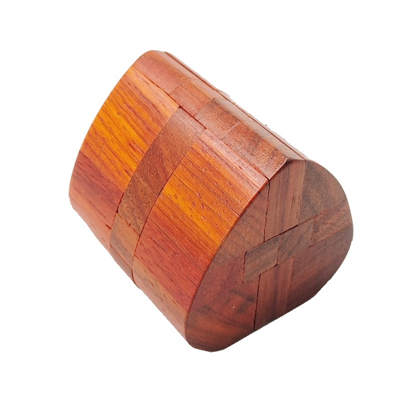 Suministro directo de fábrica Kong Ming bloqueo Luban bloqueo juego juguetes educativos nueve Cadena de palo de rosa nuevo amor bloqueo al por mayor