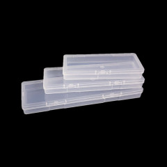 小型透明ppプラスチックボックスの長いフラットボックスの薄いタイプのカバー電子部品の工業包装ボックス