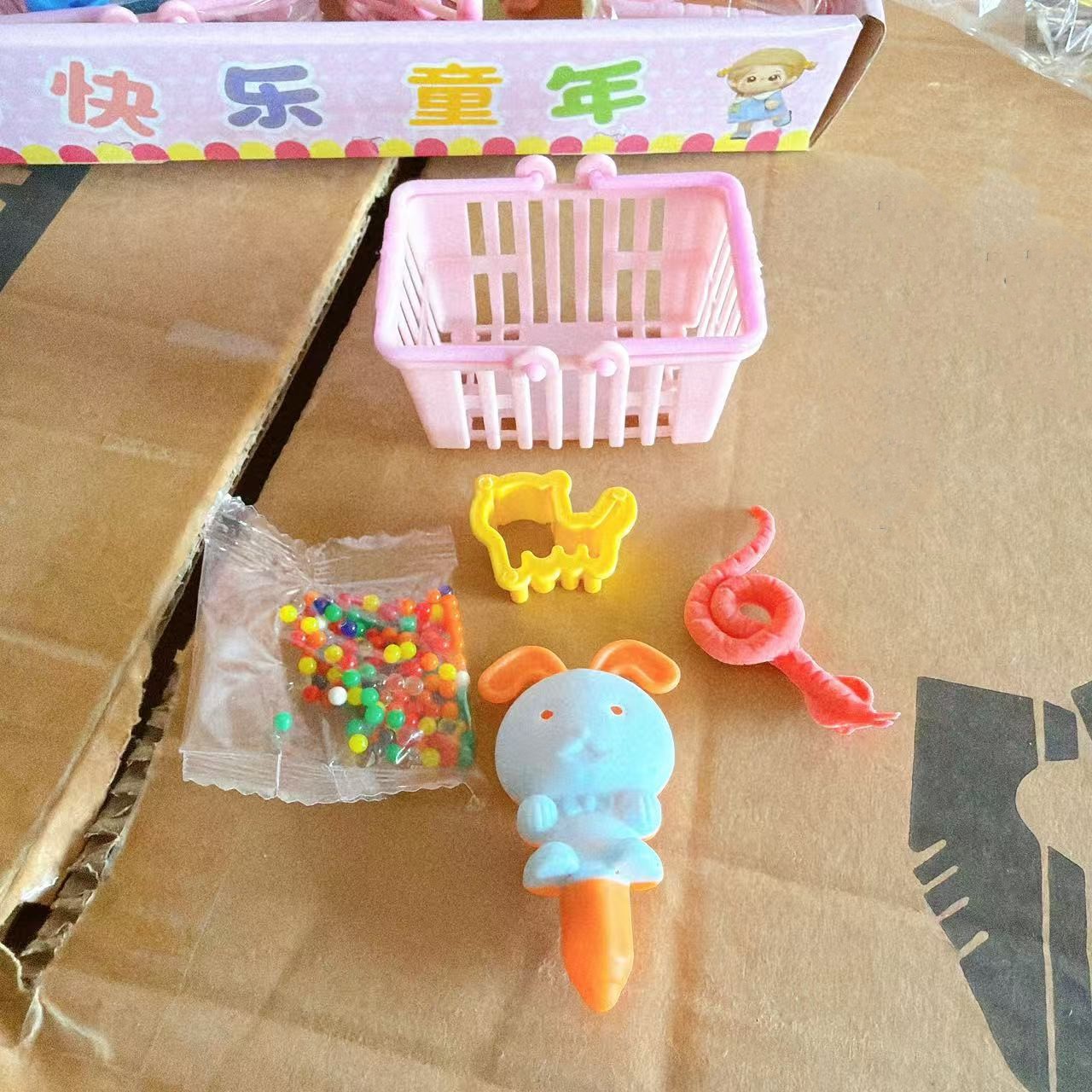 Mini canasta de compras gran bola gran animal marino bebé juguetes divertidos de verano set de canasta pequeña image 5