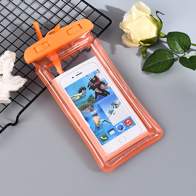 Grande clip teléfono celular bolsa impermeable airbag flotante flotante natación parque acuático anticolisión cubierta impermeable se puede imprimir image 10
