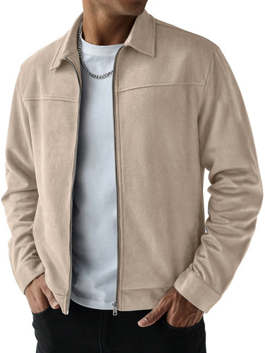 2025 Amazon Independent Store Autumn/Winter New Men's Fashion Faux Fur Casual Matchable Long Sleeve Jacket Men's Jacket