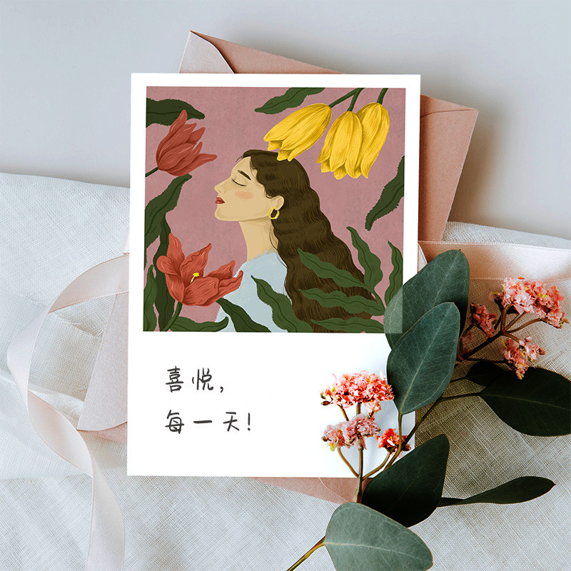 Postcard diy homemade photo printing to make creative printing ins card printing birthday card small card