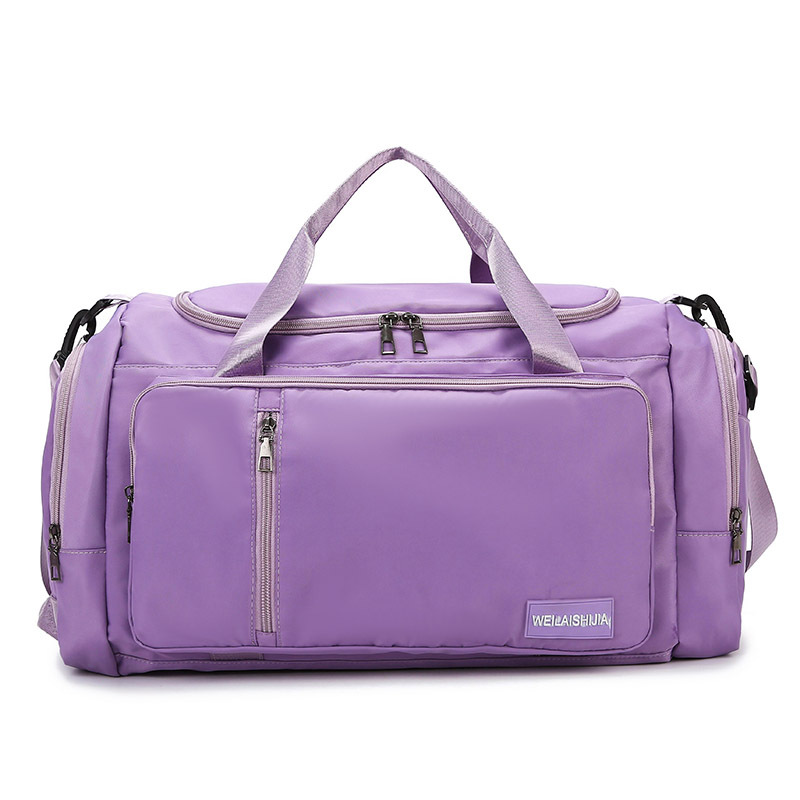 Bolsa de viaje multifuncional transfronteriza de hombro plegable de gran capacidad, bolsa de viaje corto, bolsa de equipaje independiente para zapatos, bolsa de fitness