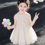 小女孩无袖绝美蕾丝公主裙