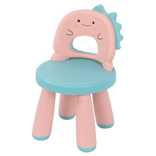 Child Dinosaur Bench with Thick Backrest Chair Kindergarten Household Learning Anti-Slip Chair for Kids Plastic Manufacturer