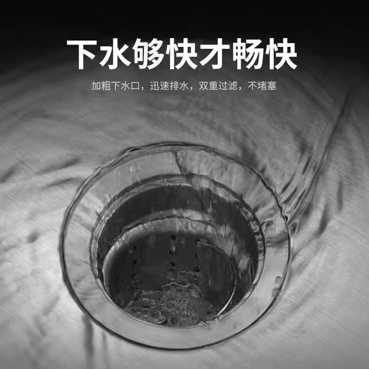 台所304ステンレス製手作業水槽伸線厚い水槽単槽セット大単槽洗面器皿洗い池|undefined