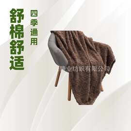 实力工厂提花舒棉绒毛毯加厚法兰绒盖毯空调毛毯跨境塔肤绒毛毯