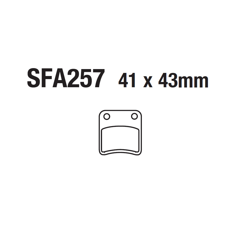 Motocicleta coche eléctrico disco pastillas de freno pastillas de freno freno de disco pastillas de freno SFA257 pequeño y heroico