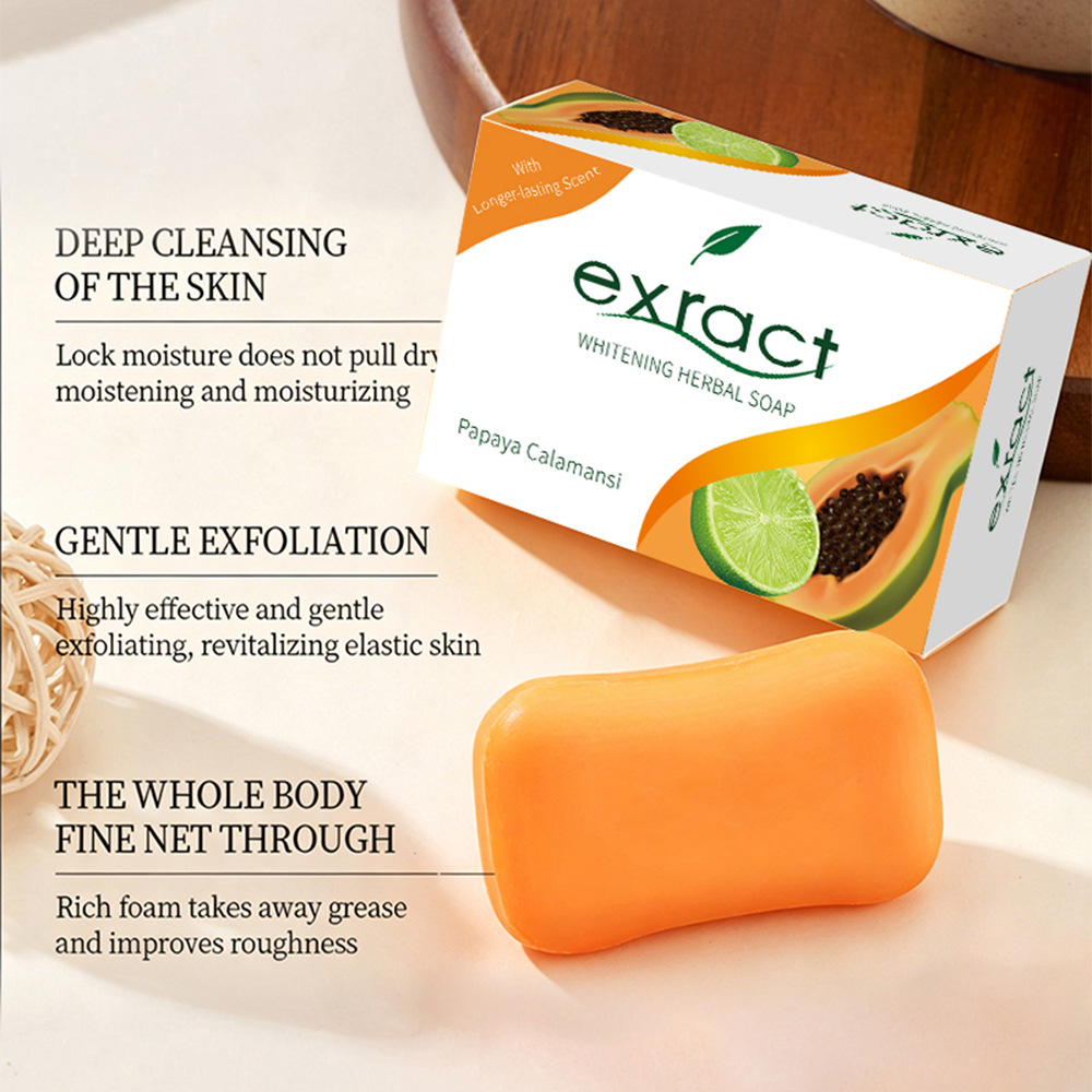 Sudáfrica comercio exterior explosivo papaya, extracto de papaya, aceite esencial, jabon de baño limpio y naranja hecho a mano image 3
