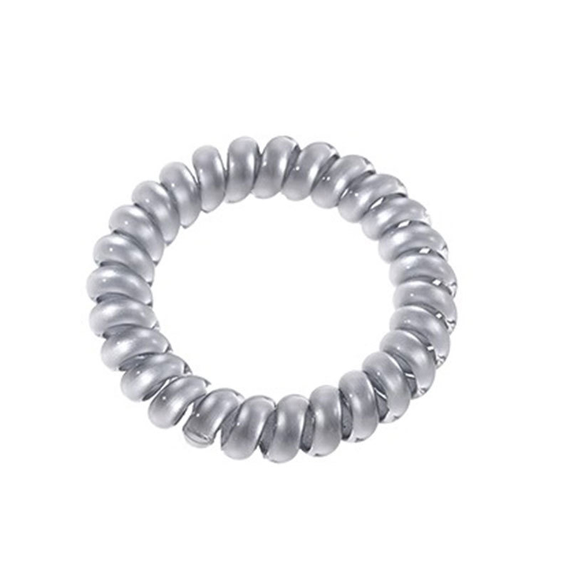 Anillo de cabello coreano de ondas para niños línea telefónica de alta elasticidad simple 2024 nueva banda de goma de cabello para niñas no lastimas