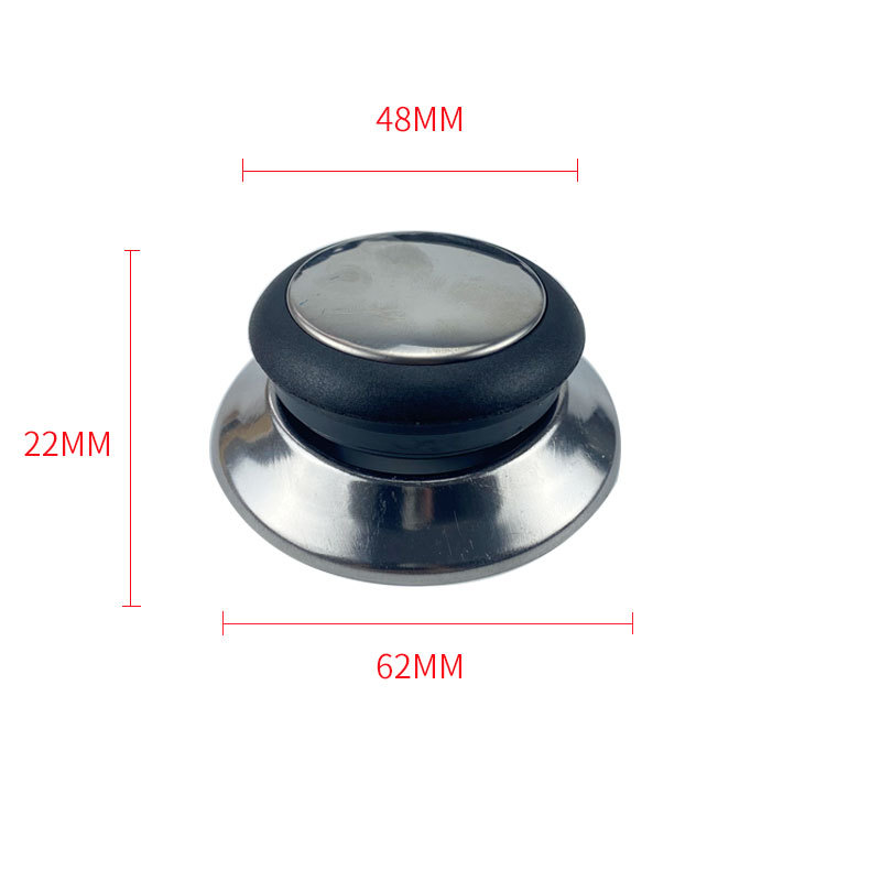 Tampa de panela de aço inoxidável (curta) meia baquelite