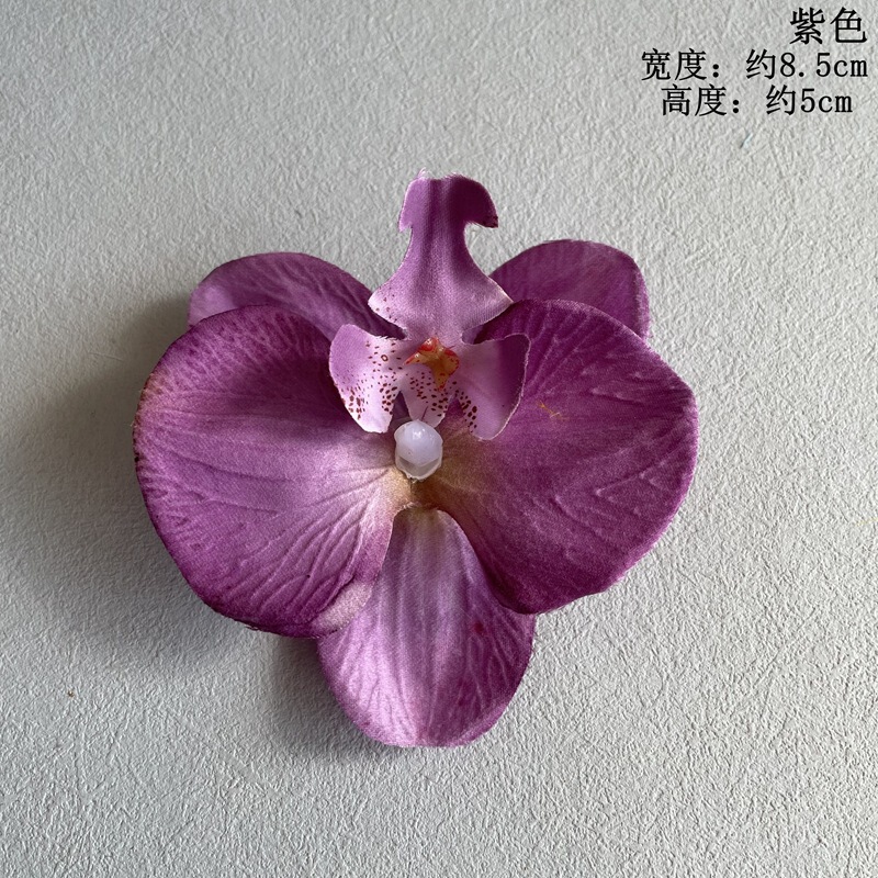擬似顕紋胡蝶蘭花頭飾りヘアピン手作りdiyケーキデザート台装飾盆栽生け花制作|undefined