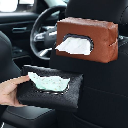 High-end suspension front seat decorative car tissue box dual-purpose hanger sunshade armrest box automotive tissue box