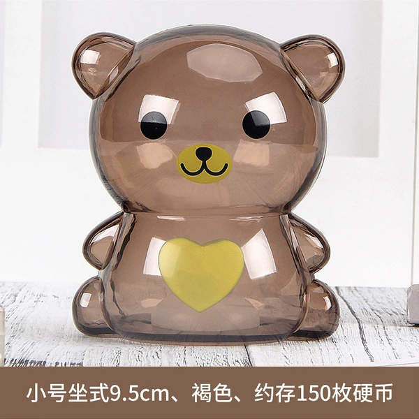 10cm transparent bear brown