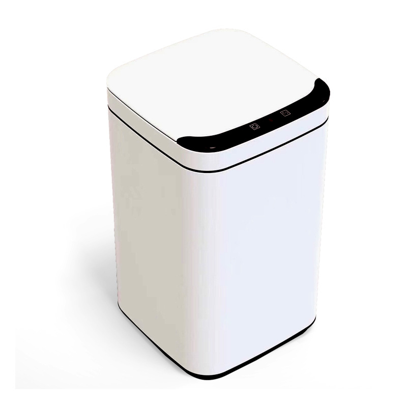 Botella de basura inteligente de acero inoxidable 10L / 13L contenedor de desinfección de ozono de pequeña capacidad botella de basura de inducción automática