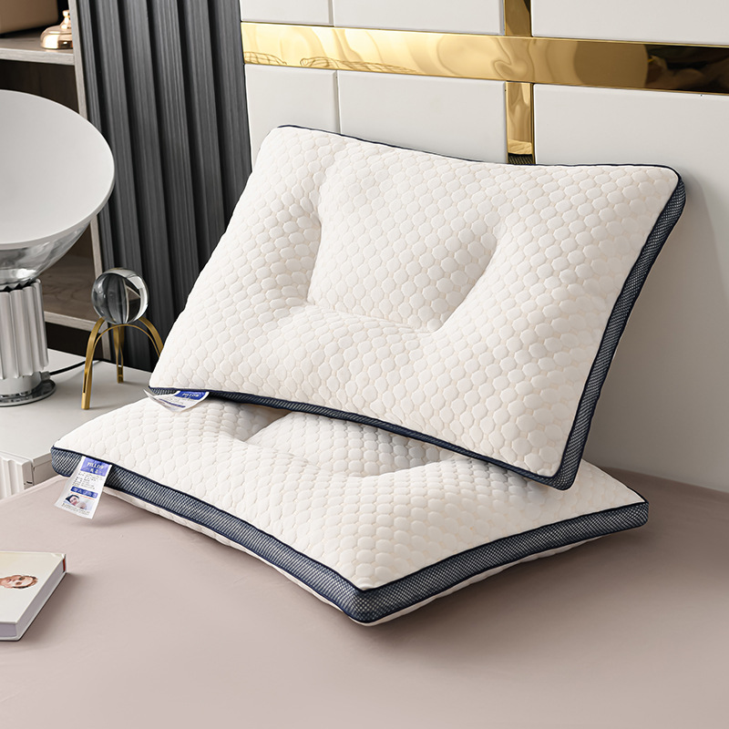 Knit 3D Shaping Pillow Core Full Cotton Feather Silk Pillow Core Cassia Magnetic Therapy Pillow Core High-End Neck Protection Cotton Pillow
