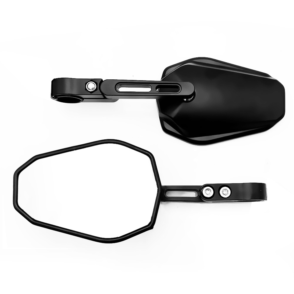 Suministro exclusivo transfronterizo de espejos retrovisores para motocicletas todoterreno FLYQUICK, compatibles con motocicletas Harley, reflectores de aleación de aluminio.