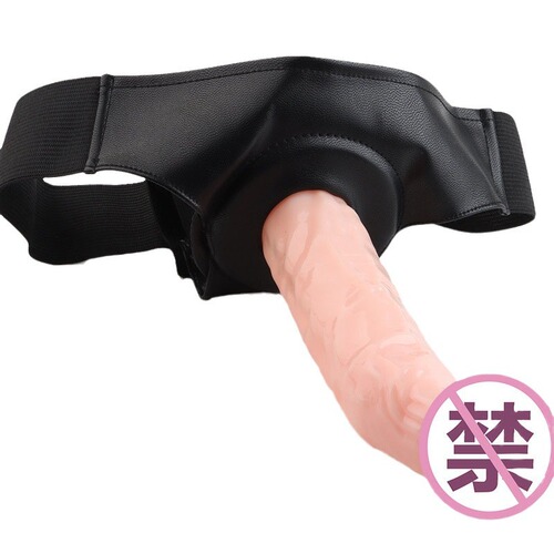 Masturbation wearable leather pants wearable penis male and female shared appliances adult sex toys wholesale