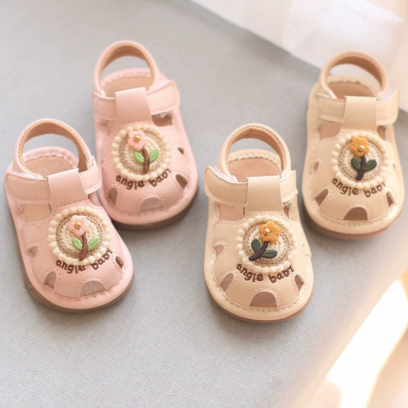 Лето 1 год босоножки для девочек на мягкой подошве