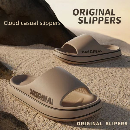 Men's Summer Slipper Thick Sole Home Indoor Non-slip Thick Sole Bathroom Shower Couple Household Slippers for Women in Summer