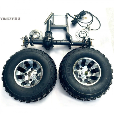 Motorcycle frame motorcycle, go-kart, ATV axle - rear-axle-foot-brake-tires-without-reverse-gear