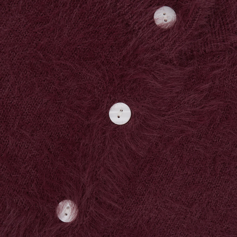 Áo khoác cardigan len nữ dáng ôm cổ tròn tay dài một hàng cúc chất liệu lông mềm mại — Màu hồng, Màu trắng, Màu xám nhạt, Xanh đậm chi tiết 56