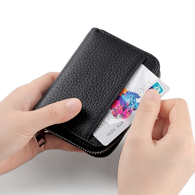 クロスボーダー新型小銭入れ日本式硬貨散銭袋RFID日韓潮流ミニ小銭入れ本革カードケース|undefined