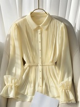 感时尚气质雪纺衬衫女2025秋季新款法式穿搭气质漂亮洋气上衣