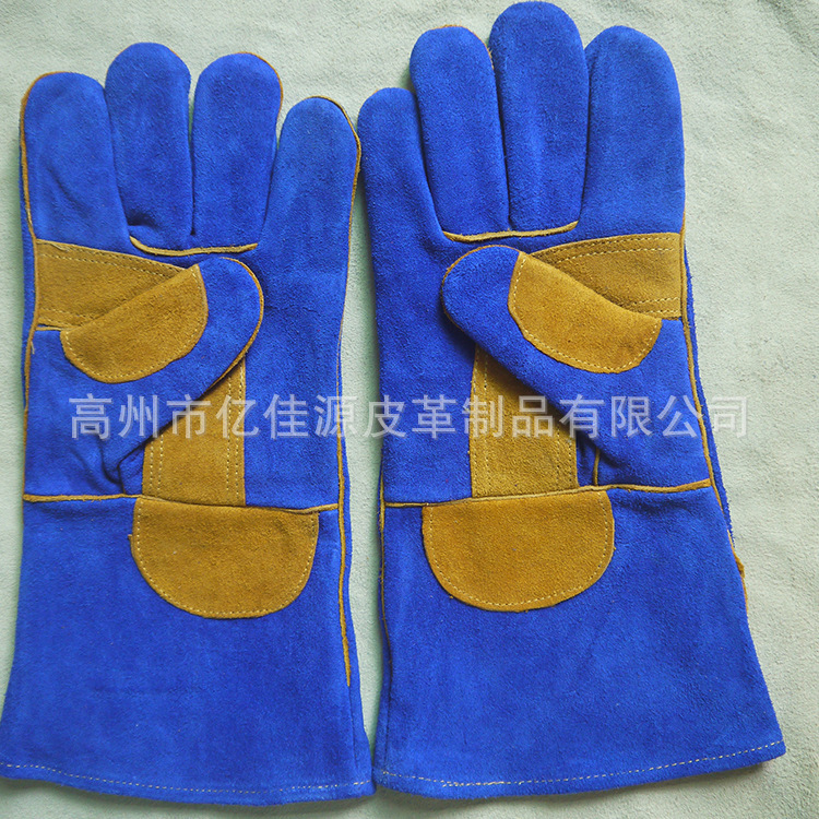 优质厂家生产14寸劳保产品防切割焊工专用电焊手套