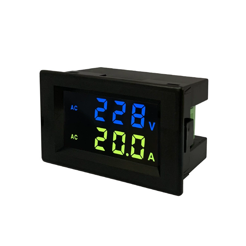 D85-2042A Двойной дисплей LCD цифровой переменного тока измерение времени на приборе 100A/200A цветной