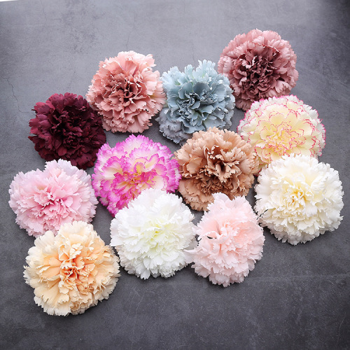 High-end simulation carnation flowers Mother's Day Teacher's Day gift box decoration artificial flowers wedding props silk flowers