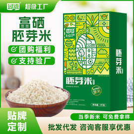 胚芽米保留胚芽现碾营养粥米2斤小包装大米批发厂家富硒胚芽米1kg