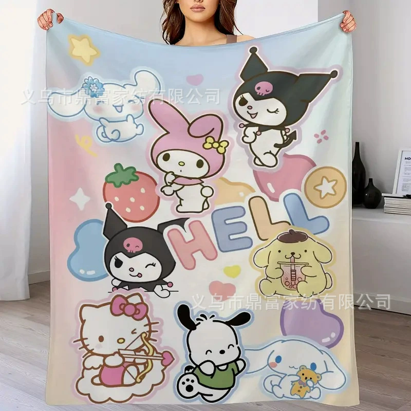 Sanrio, мультяшная фланелевая одеяла для сна, детский диван
