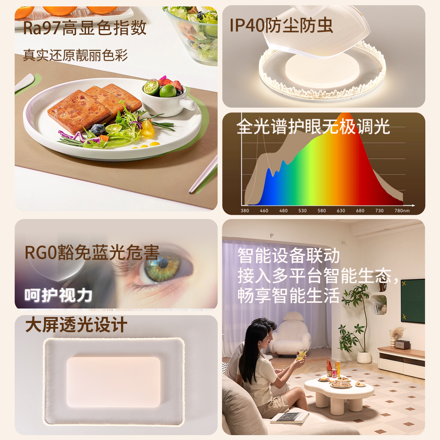 Luz de techo de la sala de estar lujosa italiana moderna y simple atmósfera alta sensación de estudio comedor dormitorio luz de techo 357L