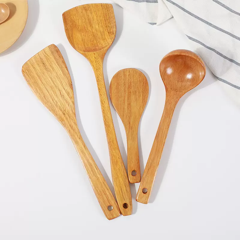 何适家居柯木锅铲木铲炒菜铲子不粘锅厨房用具厨具套装汤勺批发