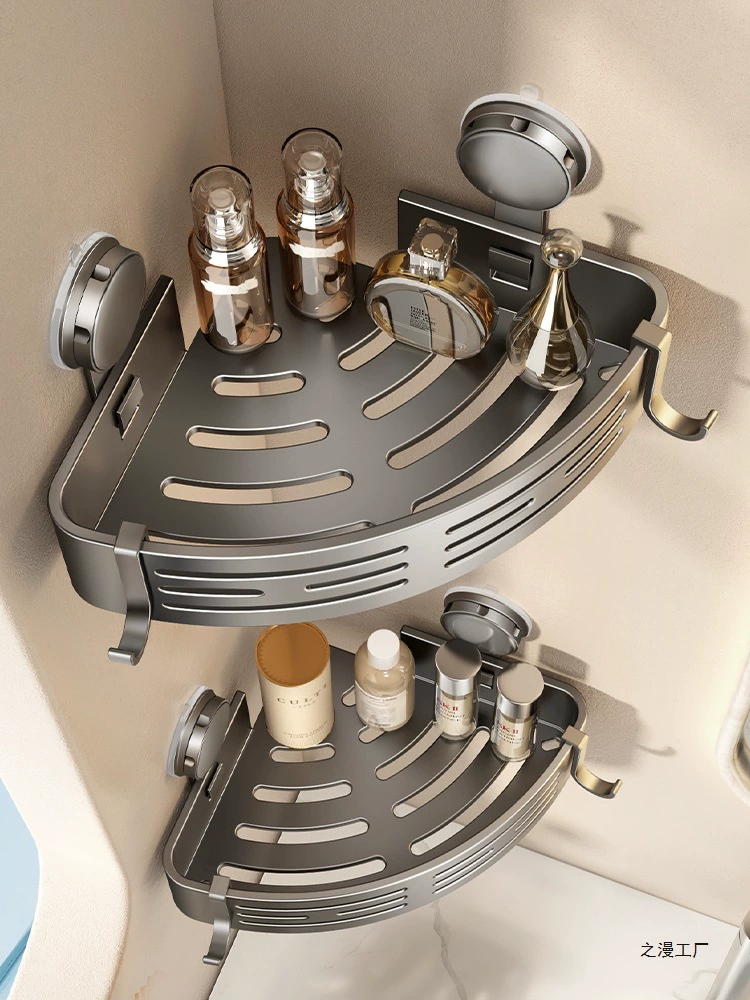 Треугольная полка для хранения на присоске для ванной комнаты, полка для хранения в ванной комнате, настенная полка для хранения раковины в ванной комнате