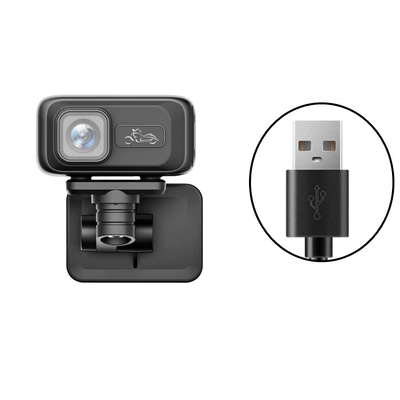 Cycling Recorder Hd 2K: Motorcycle driving recorder - 3m-sticker-bracket-usb-power-supply