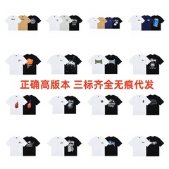 stussy ステューシー 2025 新しい男性と女性の半袖 Tシャツ夏ルーズヘビー高品質 Tシャツドロップシッピング
