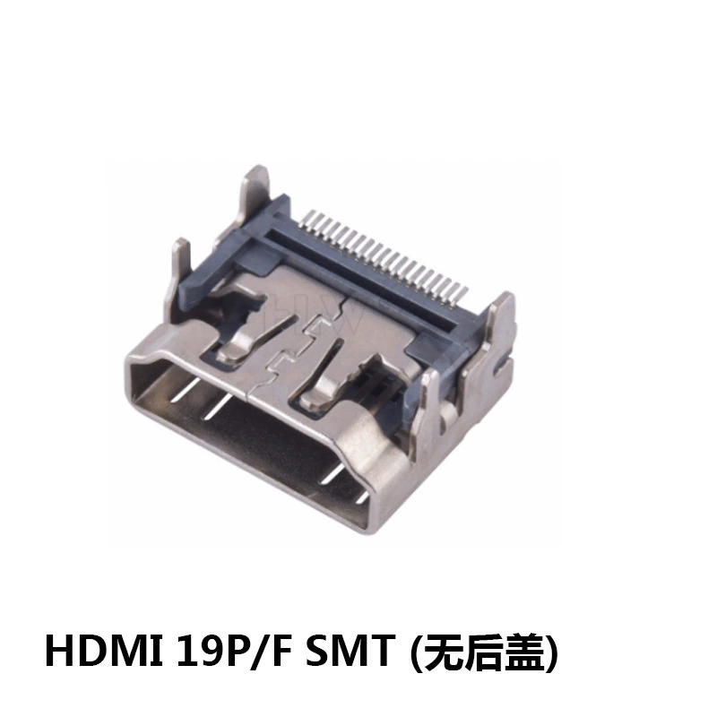 HDMI разъем на материнскую плату с левой колонной медной оболочкой, золотым покрытием, 180 градусов сварной кабель линии HDMI