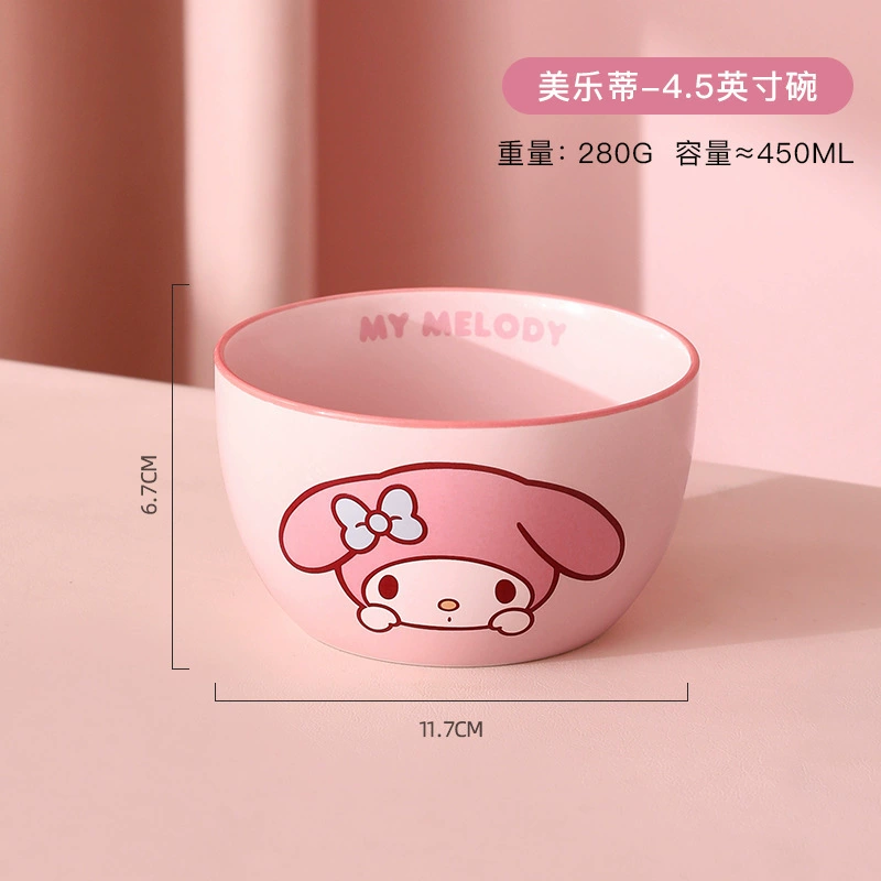 Sanrio, hello kitty, ceramic tableware, set