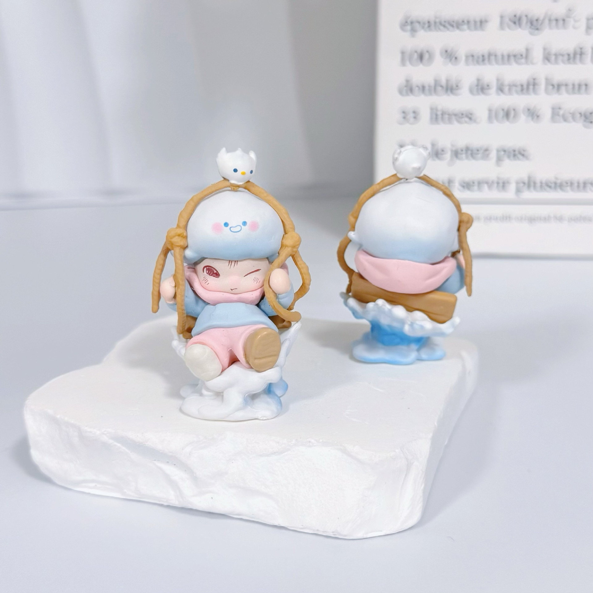 Dimoo's Instant Adventure Car Ornament - Cute Cartoon Decoration for Car Screen and Center Console
