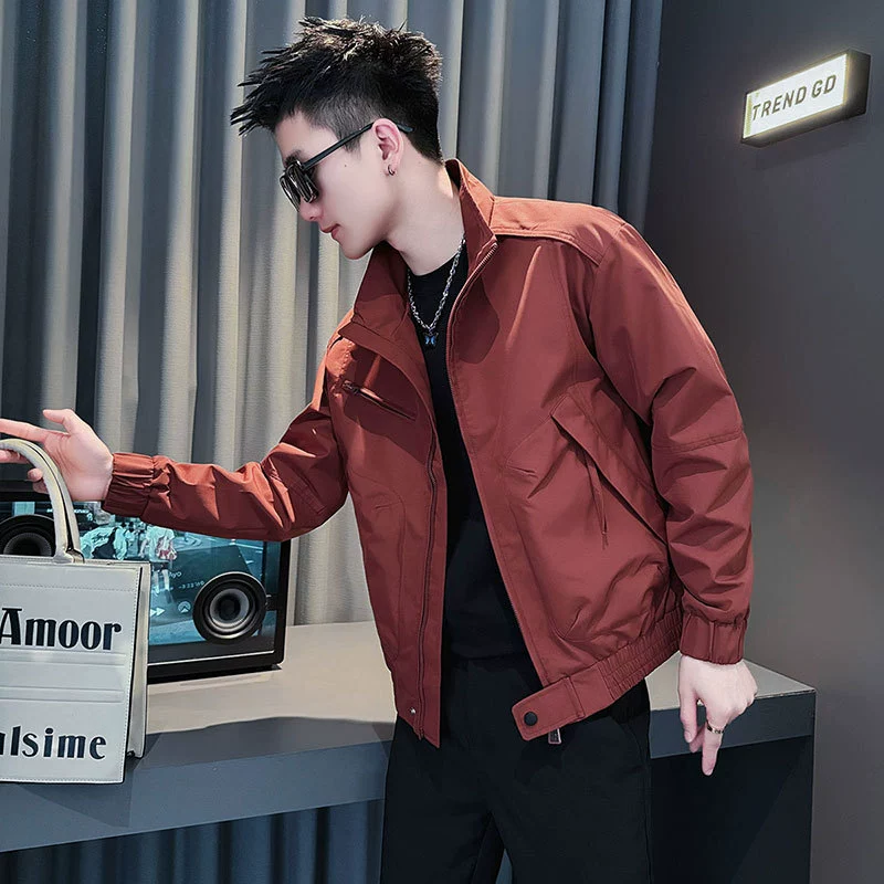 Куртка Social Boy, мужская модная куртка в стиле магазина, красный топ 1