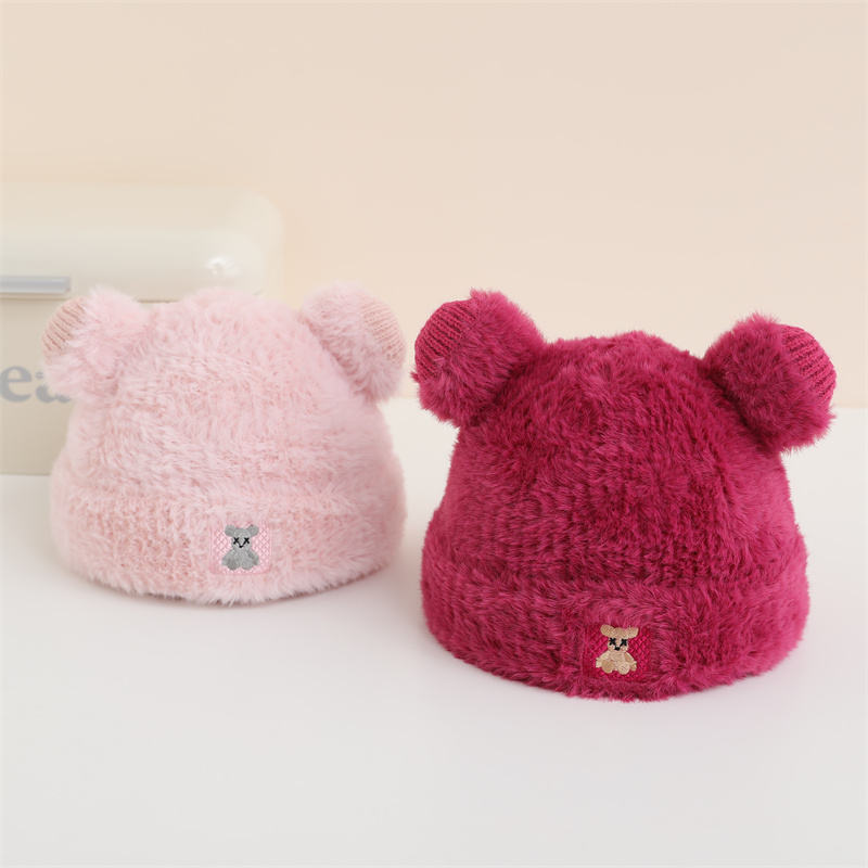 Niños Unisex Lindo Estilo Simple Oso Bordado Gorro De Lana display picture 5