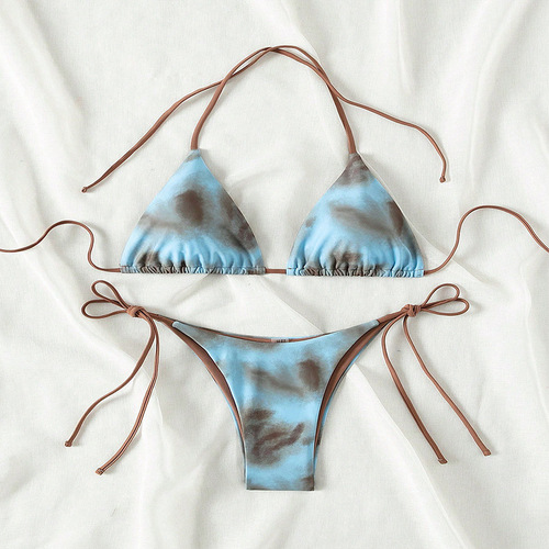 2025 Western-style strap swimsuit for women, fashionable, sexy beach bikini and hot spring swimwear