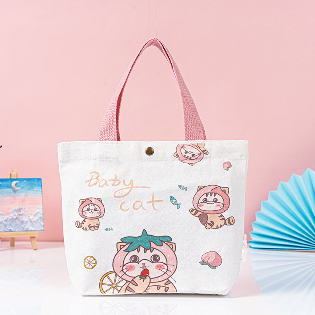 Bolsa de regalo de graduación de niños bolsas de lona portátiles de dibujos animados estudiantes bebés regalo de cumpleaños bolsa de lona spot