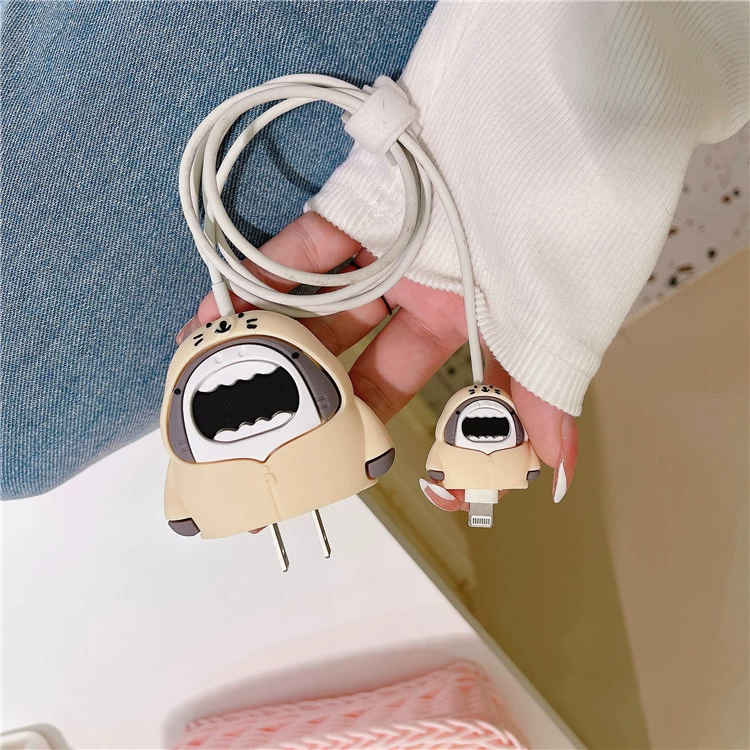 Набор защитных чехлов для зарядного устройства (Apple) для iPhone 18/20W, PVC-кит из 4 шт с кабелем 1.4 м